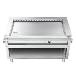 Grelhador Teppanyaki a gás - 8,5kW - Grelha lisa - Cozedura frontal
