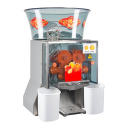 Automatic Orange Juicer - 250W - 81kg - with 25 oranges/min, orange size Ø60–75mm, automatic feed, peel collection, safety cover, self-service - Stainless Steel