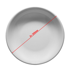 (12 Peças) Prato plano para Pizza ENTity - Ø 20 cm