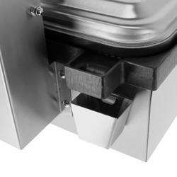 Grill kontaktowy - 2,2 kW - gładki & ryflowany - powierzchnia grilla: 350x330 mm	