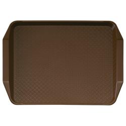 (24 pezzi) CAMBRO | Vassoio per fast food - rettangolare - 430x300mm - profilo alto con manici - Marrone