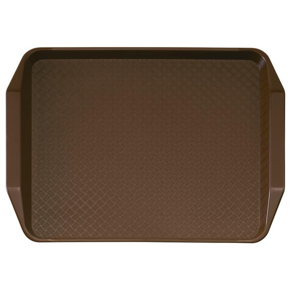 (24 pièces) CAMBRO | Plateau fast food – rectangulaire – 430×300 mm – profil haut avec poignées – Marron