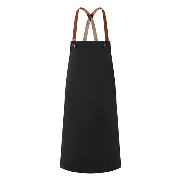 KARLOWSKY | Recycled Polyester Bib Apron Green Generation Cross-Back Straps – Black - 70x85 cm