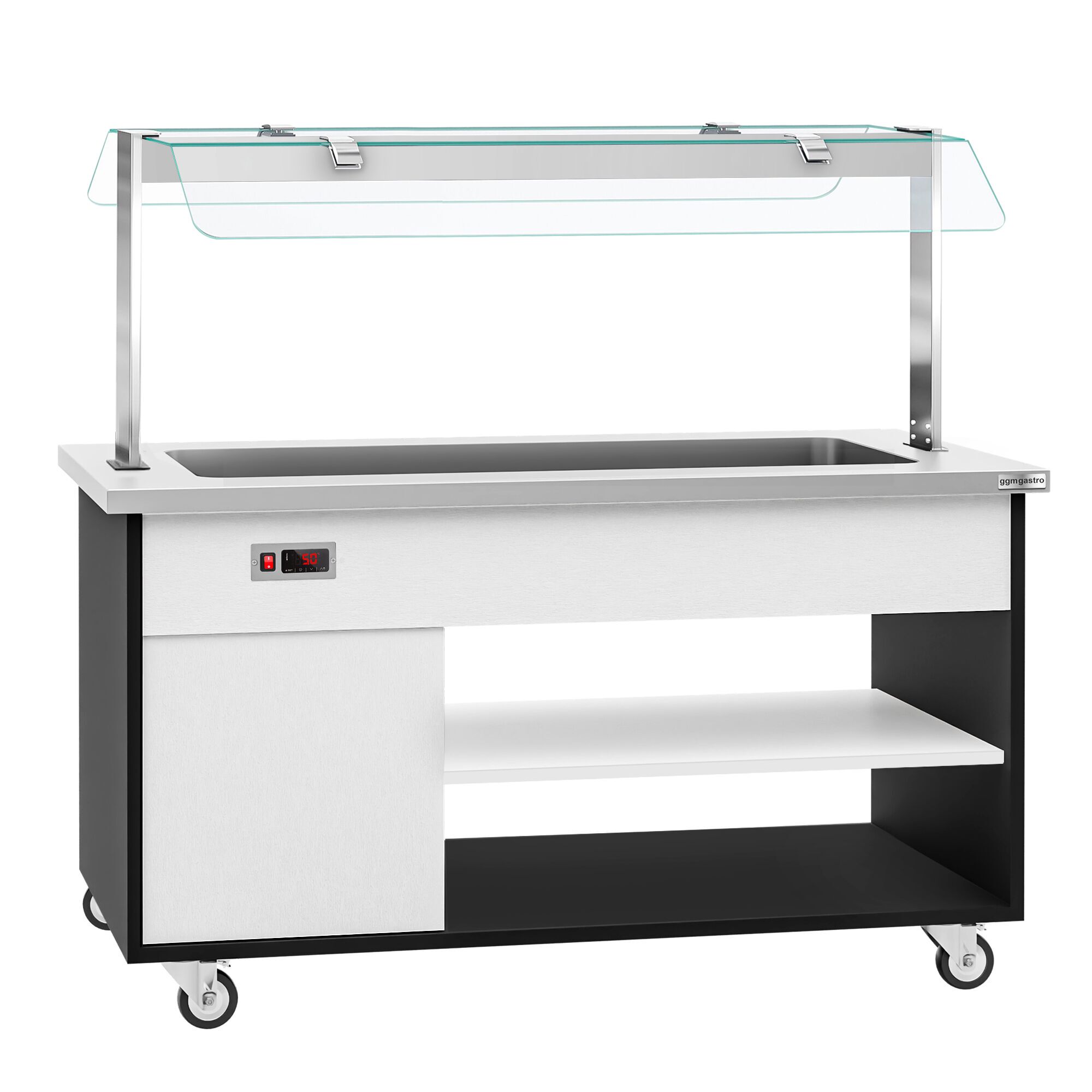 Buffet chaud DANZIG - 1600mm - 4 bacs GN 1/1
