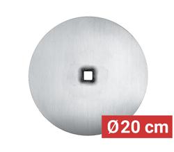 Meat Plate for Doner Kebab Skewer - Ø200mm - Stainless Steel - for 16x16mm skewers