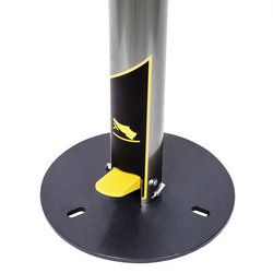 Desinfectans & zeepdispenser - Voetbediening - 1400ml - Aluminium