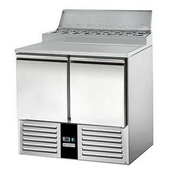 Zubereitungstisch Mini PREMIUM - 900mm - für 5x GN 1/6 - 2 Türen