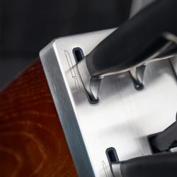 ZWILLING | VIER STERNE SharpBlock - Ceppo di coltelli autoaffilanti - 7 pezzi - Marrone