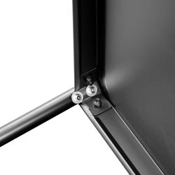 Serveringsvagn – 1200x600 mm – med 3 hyllplan – Svart