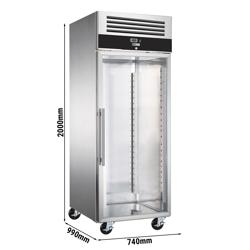 Congelator de panificație PREMIUM - 0,74 x 0,97 m - cu 1 ușă de sticlă