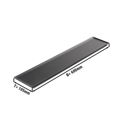Konditorei- & Präsentationsplatte - 600x105mm - Schwarz