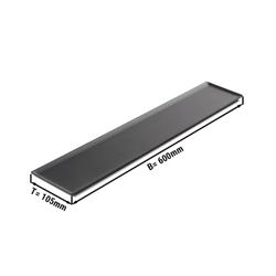 Plateau de pâtisserie et de présentation – plastique – 600 × 105 mm – Noir