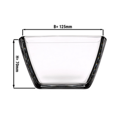 (24 Peças) Taça de vidro Tokio - 125 x 125 mm	