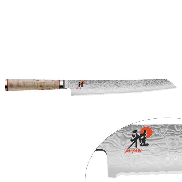 MIYABI | 5000 MCD - Broodmes - met gekartelde rand - Mes: 230mm