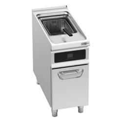 Friteuse électrique professionnelle - 22L - 22kW - Commande électronique - avec système de filtration d’huile intégré