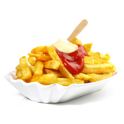 Espumadera para patatas fritas - acero inoxidable - 14 cm