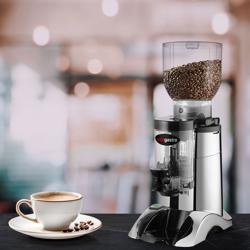 Kaffeemühle - 2kg - 77dB - Mit Dosierer - Silber