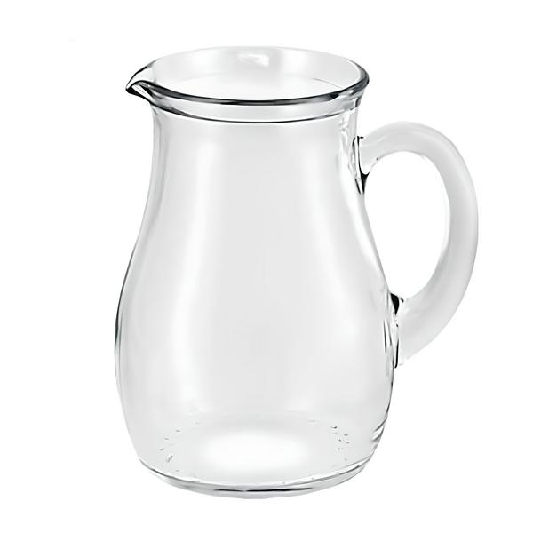 (6 pièces) Pichet/carafe en verre - VILLAGE - 250ml - avec anse	