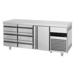 طاولة مبردة PREMIUM - 1865x700mm - 474 لتر - مع 1 باب - مع 6 درج