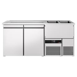 منضدة البار PREMIUM - 1950x700mm - 2 أبواب للعربات الحرارية