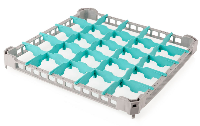 Bovenste rand 1/1 voor glazenkorf - 500x500mm - 25 vakken