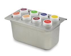 Flaschenhalterung / Bottle Organizer - für Quetsch-/ & Dosierflaschen - für 8 Flaschen (355 oder 473ml)