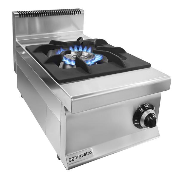 Cucina a gas professionale - 8,65 kW - 1 fuochi - da banco - 402x700x425mm