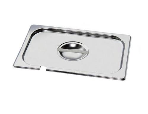 Stainless Steel Gastronorm GN 1/3 Lid – 176×325 mm - Spoon Notch - 29 mm High - Scratch-resistant