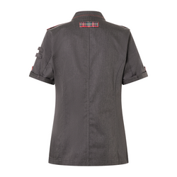 Női rövid ujjú farmer stílusú főzőzubbony ROCK CHEF®-Stage2