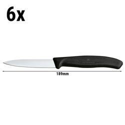 (6) VICTORINOX | Swiss Classic Straight Paring & Vegetable Knives Set – 80 mm blades