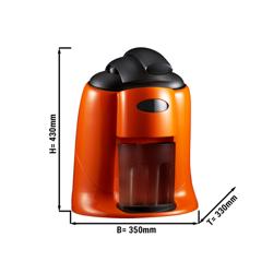 Spremiagrumi elettrico professionale - 570W - con leva, microinterruttore - Arancione (Doppio)