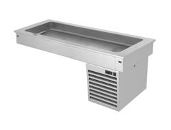 Vasca refrigerata da incasso drop-in - 1460mm - +2/+8°C - 4x GN 1/1 - 390W