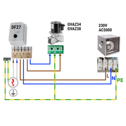 GM 3/8-VML- شیر مغناطیسی گاز