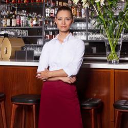 (6 Stuks) KARLOWSKY | Bistro schort Basic - Bordeaux