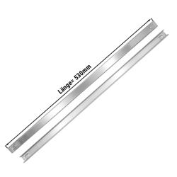 (2 pz) Coppia di guide in acciaio inox - 530mm - per tavoli di preparazione BRF & BLF