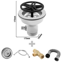 Üvegzuhany mosdókhoz túlfolyó nélkül - G3/8"