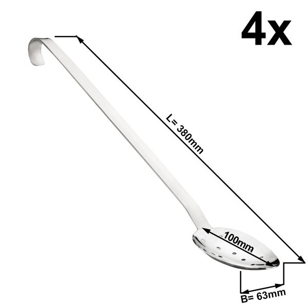 (4 قطع) مغرفة تقديم - قطر 63 mm - طول 380 mm - ستانلس ستيل