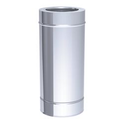 Tubo plano de acero inoxidable 0,5 m / Ø 250 mm
