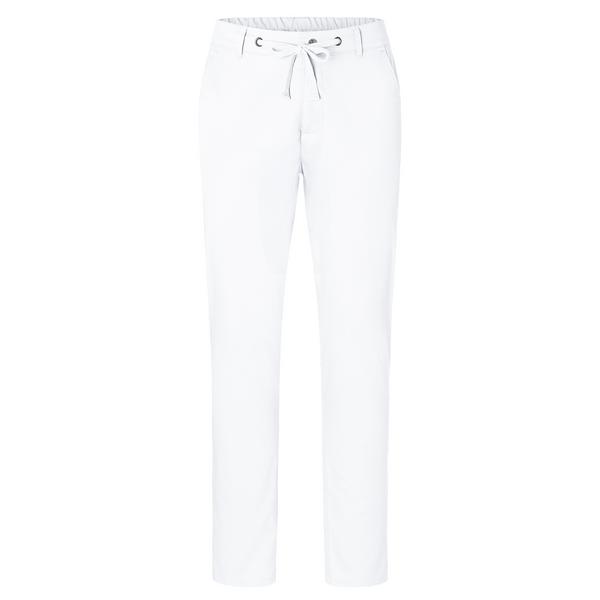 (6 pieces) KARLOWSKY | Men's Stretch Chino Work Trousers – White - EU 46 - Easy-care stretch
