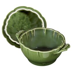 STAUB | CERAMIQUE - Cocotte - A forma di carciofo - Ø 130mm - Ceramica - Verde basilico
