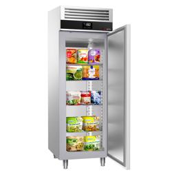 Upright Freezer Stainless steel PREMIUM - GN 2/1 - 700L - with 1 glass door