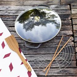 STAUB | SPECIALITIES – Wok z pokrywą szklaną – Ø 300 mm – żeliwo – czarny