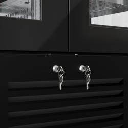 Vetrina Vino Professionale - Acciaio inox - Singola temperatura - Refrigerazione ventilata - 450L - max. 128 bottiglie