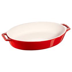 STAUB| Ceramic Oval Baking Dish – Cherry Red - 300 mm