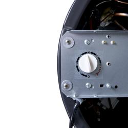 GASTRO-COOL | Raffreddatore per feste / Barile refrigerante - 71 Litri - Coperchio in vetro e Ruote - Nero