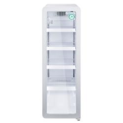 GASTRO-COOL | Vitrină frigorifică pentru băuturi - 418 mm - 140 litri - îngust - cu 1 ușă din sticlă batantă - temperatură 0/+10 °C - alb