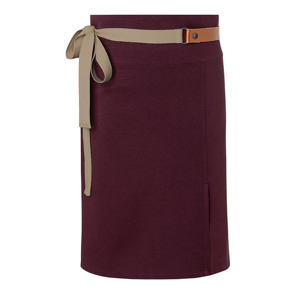 (6 pieces) KARLOWSKY | Green Generation Waist Apron – Recycled Plastic - Aubergine - 1100x650 mm