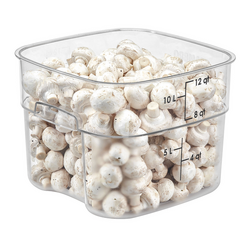 (6 stycken) CAMBRO | CAMWEAR® FreshPro behållare - 11,4 liter - transparent