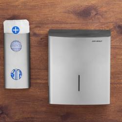 AIR-WOLF | Commercial hygiene waste bin - 10 litres - Stainless steel