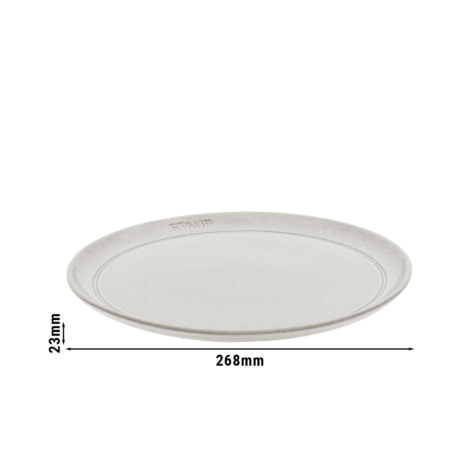 STAUB | DINING LINE - Assiette plate - Ø 260 mm - Céramique - Truffe blanche